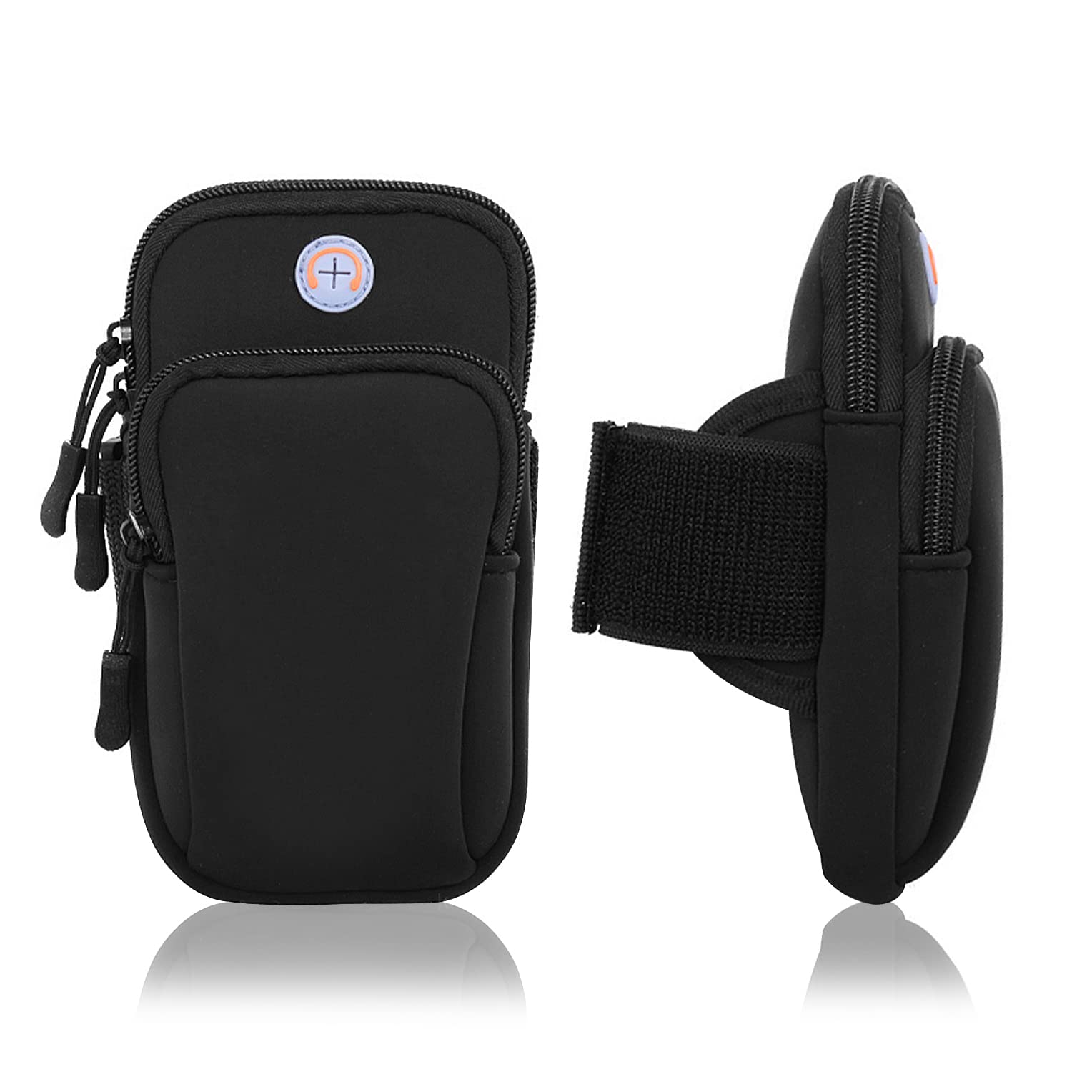 ZIBUYU 6'' Running Armband Phone Holder for Running,Cycling,Work Out Gear Organizer Pouch Waterproof Phone Pouch with Earphone Cable Cutouts Adjustable Armband ZIBUYU 6'' Running Armband Phone Holder for Running,Cycling,Work Out Gear Organizer Pouch Waterproof Phone Pouch with Earphone Cable Cutouts Adjustable Armband